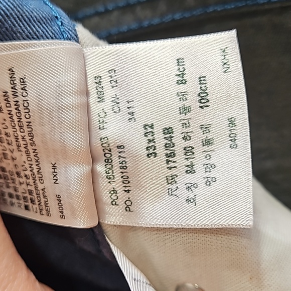 Vintage, Levi's 508, Denim Jeans, Teal, Cotton, Sz 33/32 Denim, Reg Tapered Fit - Picture 13 of 17